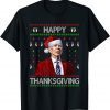 Classic Anti Biden Happy Thanksgiving Ugly Christmas Sweater Xmas T-Shirt