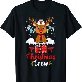 ER Christmas Nurse Crew Family Group Nursing Xmas Funny Tee T-Shirt