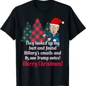 Official Biden Colonoscopy Christmas Meme Joe Butt Wiped Biden TShirt