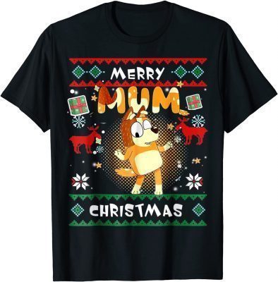 B-lueys Mum Dad Christmas matching Kids Adults Lovers Mum T-Shirt