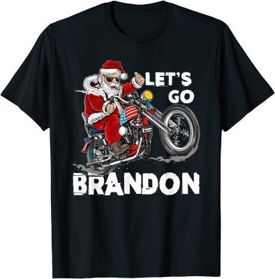 Christmas Let's Go Branson Brandon Santa Claus Xmas T-Shirt