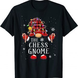 2021 Chess Gnome Matching Family Christmas Pajama Lights T-Shirt