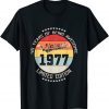 Vintage 1977 45th Yrs Old Birthday 45 Years Being Awesome T-Shirt