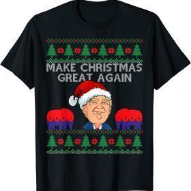 Classic Make Christmas Great Again Trump Santa Hat Funny Ugly Humor T-Shirt