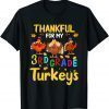 Official Thankful For My Third Grade Turkeys Thanksgiving Teacher T-Shirt