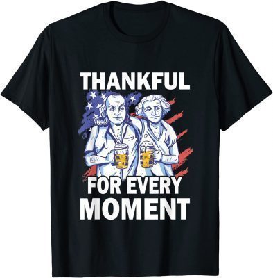 Official Thanksgiving Men Thankful for every Moment Turkey Beer T-Shirt