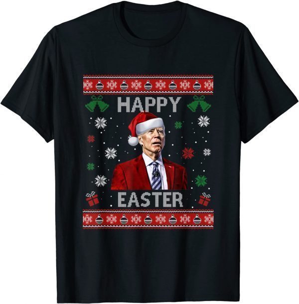 Official Joe Biden Happy Easter Ugly Christmas Sweater T-Shirt