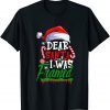 Funny Dear Santa I Was Framed Christmas Candy Cane Naughty T-Shirt