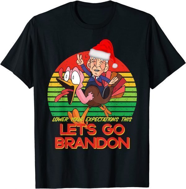 2021 Jingle Joe Santa Go Brandon Anti Biden Pro USA Christmas Gift T-Shirt