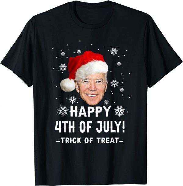 Happy 4th Of July Funny Joe Biden Christmas Ugly Sweater T-Shirt