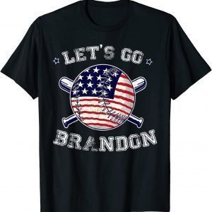 Let's Go Brandon Baseball Bat US Flag Funny Gift Idea 2022 TShirt