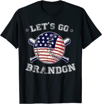 Let's Go Brandon Baseball Bat US Flag Funny Gift Idea 2022 TShirt
