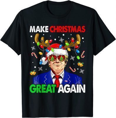 Official Make Christmas Great Again Funny Trump Ugly Christmas Men T-Shirt
