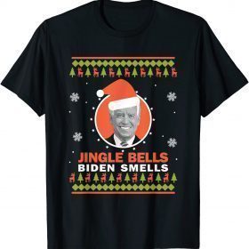 T-Shirt Jingle Bells Biden Smells Funny Costume Gift