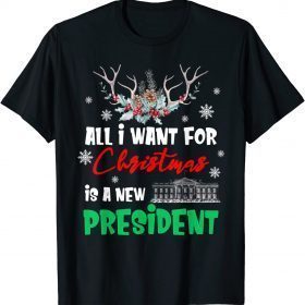 All I Want For Christmas Is A New President Ugly Xmas Classic T-Shirt