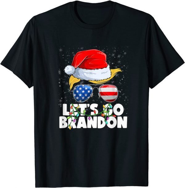 T-Shirt Let's Go Brandon Santa Trump USA Conservative Anti Liberal