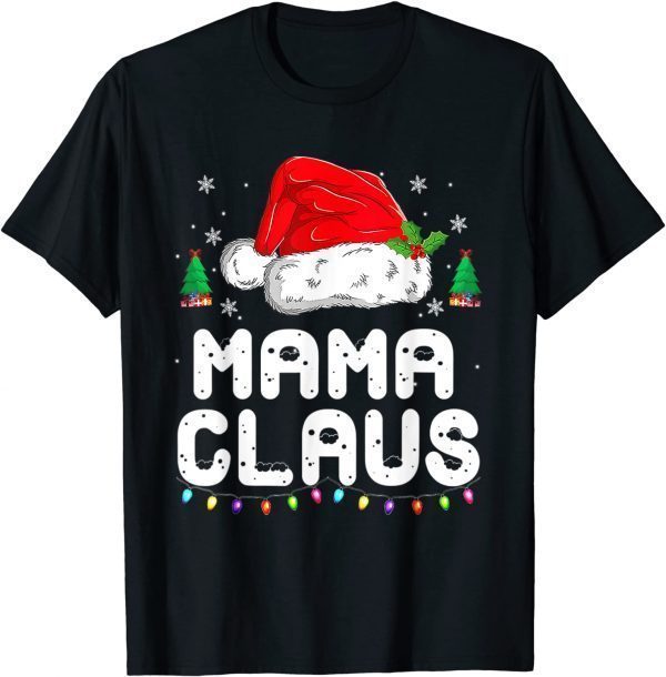 Classic Mama Claus Shirt Christmas Pajama Family Matching Xmas T-Shirt