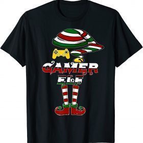 Gamer Elf tee, Family Christmas Matching Funny Pajama Funny T-Shirt