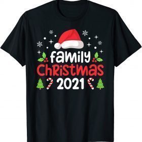 Family Christmas 2021 Matching Squad Santa Elf Funny TShirt