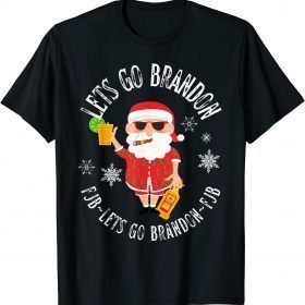Classic Lets Go Brandon Let's Go Brandon Christmas Eve Holiday Santa T-Shirt