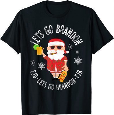Classic Lets Go Brandon Let's Go Brandon Christmas Eve Holiday Santa T-Shirt