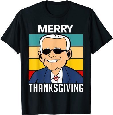 Happy Thanksgiving Joe Biden Santa Funny Christmas T-Shirt