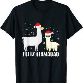 Classic Feliz Llamadad Llama Alpaca Christmas Fleece Navidad Xmas T-Shirt