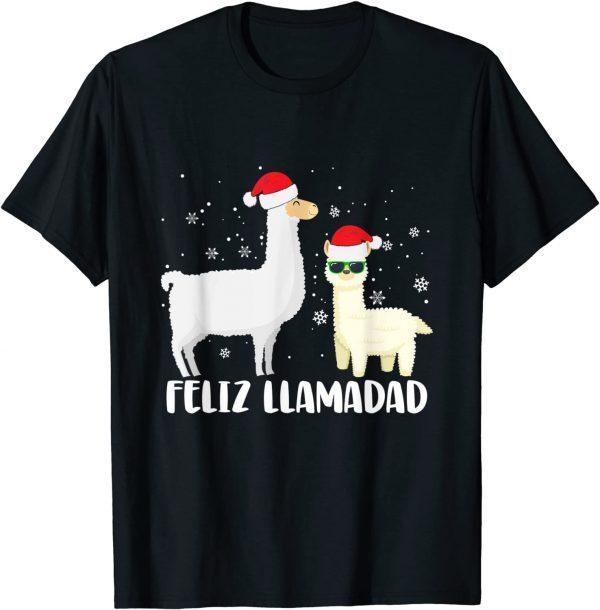 Classic Feliz Llamadad Llama Alpaca Christmas Fleece Navidad Xmas T-Shirt