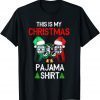 Classic This is My Christmas Pajama Santa Hat Gamer Video Game Games T-Shirt