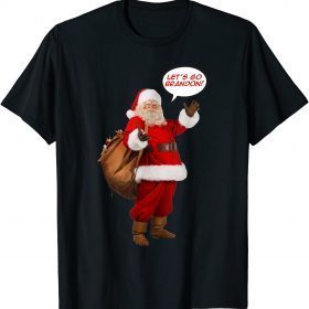 Santa Let's Go Brandon Gift Tee Shirts
