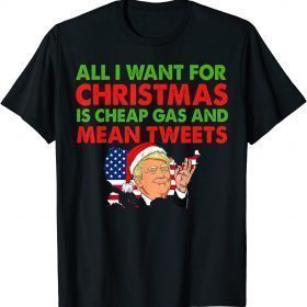 All I Want For Christmas Is Cheap Gas Mean Tweets Funny US T-Shirt