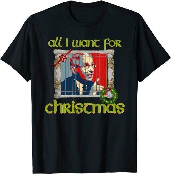 2021 Fire Fauci For Christmas Arrest Dr Fauci Christmas Mandate Gift T-Shirt