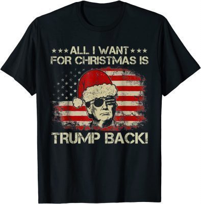 All I Want For Christmas Is Trump Back Or A New President T-Shirt