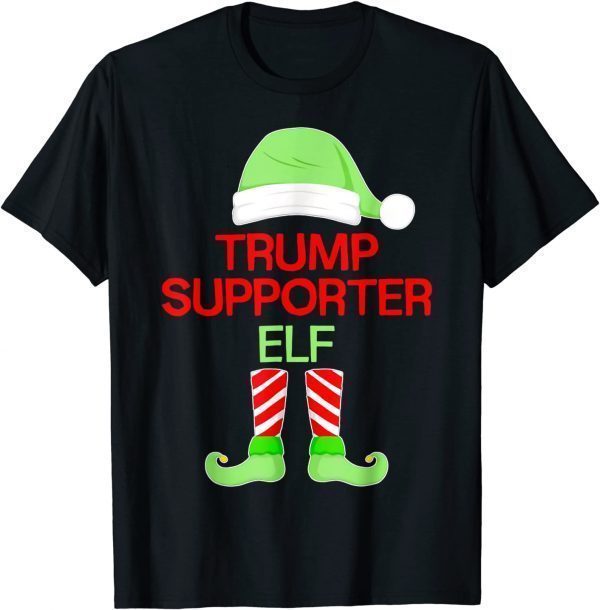 Trump Supporter Elf Matching Family Group Christmas Pajama T-Shirt