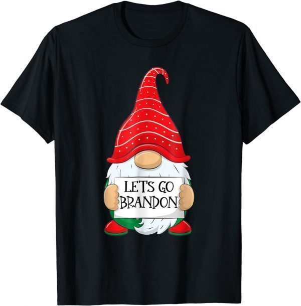 Classic Lets Go Brandon Tee Funny Christmas Gnome Let's Go Brandon T-Shirt