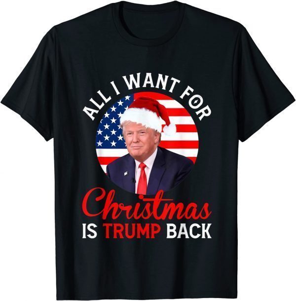 Classic All I Want For Christmas Is Trump Back And New President T-Shirt