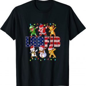 T-Shirt Dabbing Santa Elf Friends Christmas Boys Men Funny Xmas Dab