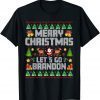 Merry Christmas Let's go Branson Brandon Ugly Sweater Style 2021 T-Shirt