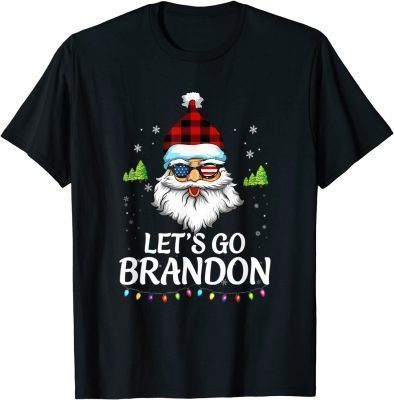 Funny Merry Christmas Let's go Branson Brandon Ugly Sweater Style T-Shirt