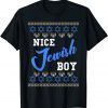 Nice Jewish Boy Funny Ugly Hanukkah Sweater Chanukah Hebrew T-Shirt