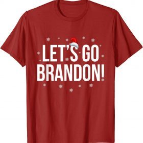 Classic Let's Go Brandon Chant Meme Christmas PJ Political Funny T-Shirt