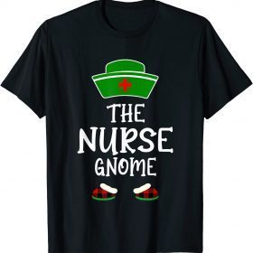 2021 Nurse Gnome Buffalo Plaid Matching Family Christmas T-Shirt