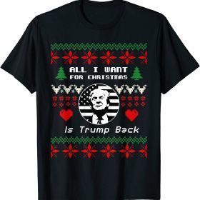 All I Want for Christmas Is Trump Back and New President Tee Shirts