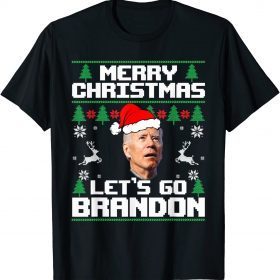 Merry Christmas Let's go Branson Brandon Ugly Sweater Style Unisex T-Shirt