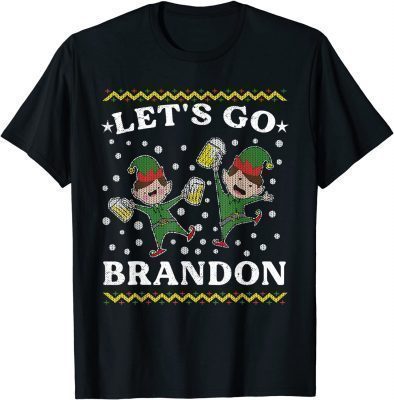 Let's Go Branson Brandon Anti Biden Chant Ugly Christmas T-Shirt