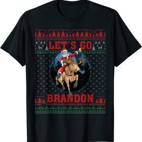 Christmas Let's go Brandon Santa Gift T-Shirt