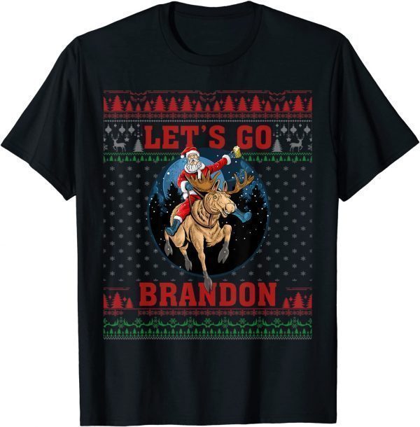 Christmas Let's go Brandon Santa Gift T-Shirt