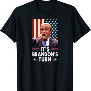 It's Brandon's Turn Anti Biden US Flag Men Women Vintage Gift TShirt