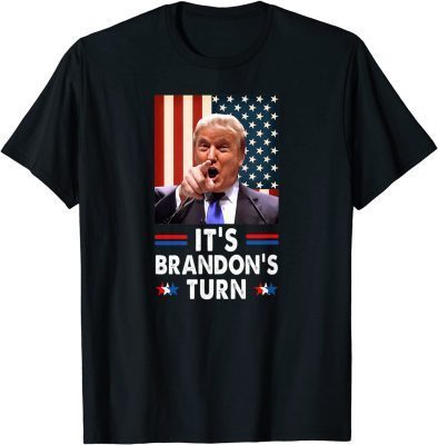 It's Brandon's Turn Anti Biden US Flag Men Women Vintage Gift TShirt