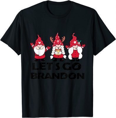 Classic Let's Go Branson Brandon Gnomies Gnome Christmas Pajamas T-Shirt